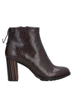 ZINDA Ankle Boot For Women Dark Brown